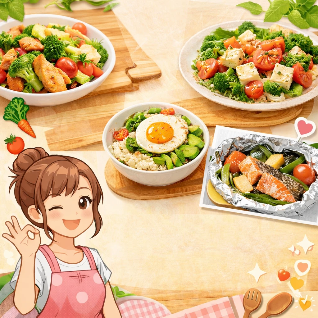 一人暮らし女性向け簡単ヘルシーレシピ集｜忙しくても美味しく健康的な食生活を！